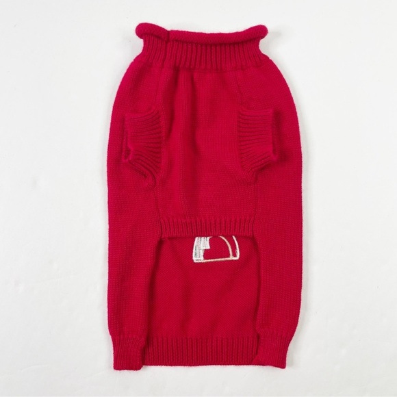 Rudolph Appliqué Red Knit Dog Sweater - Picture 2 of 5